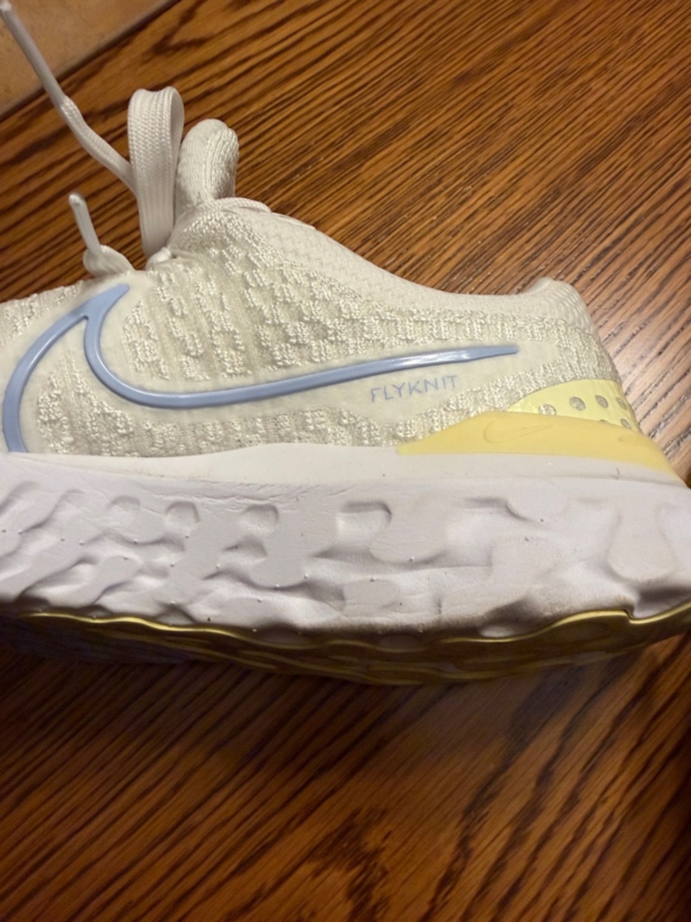 Nike Women's Off-White Knit Running Sneakers